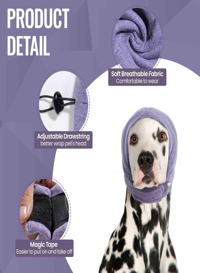 IDOMIK Dog Calming Hoodie No Shake Ear Wraps for Dogs, Quiet Head Covers for Noise Reduction & Anxiety Relief, Dog Ear Covers Muffs Head Wraps for Bath Hematoma Grooming Firework Force Drying - Image 4